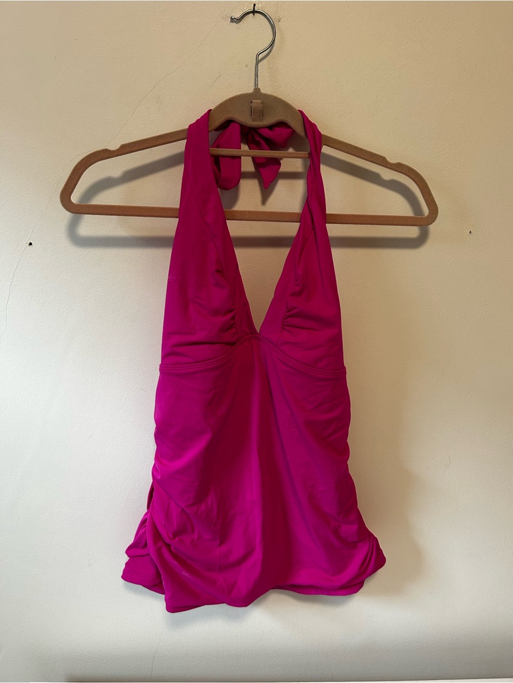Athleta Hot Pink Halter Swim Tankini Top